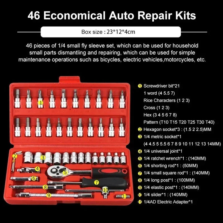 Tool Kit 46 pcs